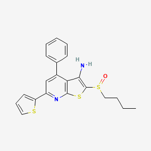 molecular formula C21H20N2OS3 B1682838 SW033291 CAS No. 459147-39-8