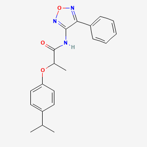 N-(4-phenyl-1,2,5-oxadiazol-3-yl)-2-[4-(propan-2-yl)phenoxy]propanamide