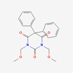 molecular formula C20H20N2O5 B1682866 1,3-Dimethoxymethyl-5,5-diphenylbarbituric acid CAS No. 97846-21-4