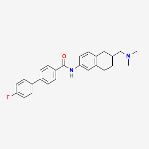 N-[6-(dimethylaminomethyl)-5,6,7,8-tetrahydronaphthalen-2-yl]-4-(4-fluorophenyl)benzamide