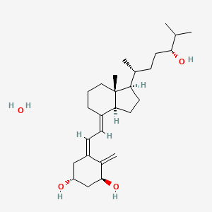 molecular formula C27H46O4 B1682876 Tacalcitol monohydrate CAS No. 93129-94-3