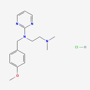 molecular formula C16H22N4O.ClH<br>C16H23ClN4O B1682884 Thonzylamine Hydrochloride CAS No. 63-56-9