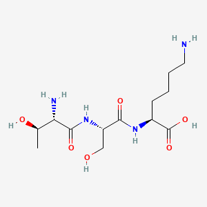 molecular formula C13H26N4O6 B1682895 Threonyl-seryl-lysine CAS No. 71730-64-8