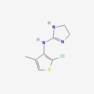 molecular formula C8H10ClN3S B1682899 Tiamenidine CAS No. 31428-61-2