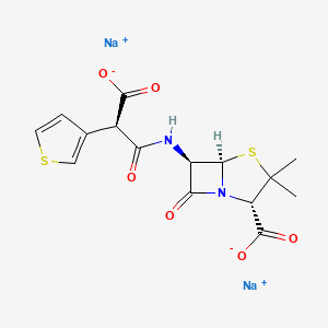 molecular formula C15H14N2Na2O6S2 B1682901 Ticarcillin disodium CAS No. 4697-14-7