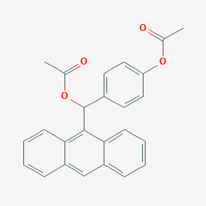 molecular formula C25H20O4 B1682917 9-(alpha,4-Diacetoxybenzyl)anthracene CAS No. 1103745-28-3