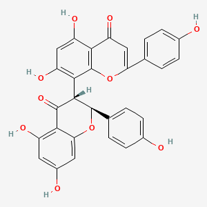 molecular formula C30H20O10 B1682924 Talbotaflavone CAS No. 27542-37-6