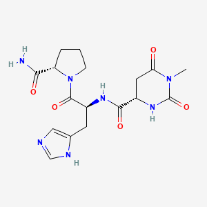 molecular formula C17H23N7O5 B1682926 Taltirelin CAS No. 103300-74-9