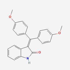 molecular formula C23H19NO3 B1682930 3-[Bis(4-methoxyphenyl)methylidene]-1H-indol-2-one CAS No. 193620-69-8
