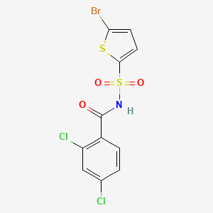 molecular formula C11H6BrCl2NO3S2 B1682931 Tasisulam CAS No. 519055-62-0