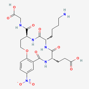 molecular formula C24H32N6O11 B1682937 Tavilermide CAS No. 263251-78-1