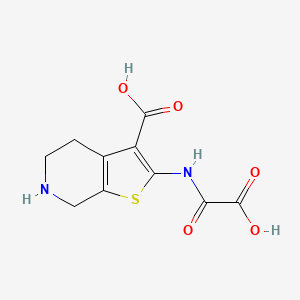 molecular formula C10H10N2O5S B1682949 2-(Oxalyl-amino)-4,5,6,7-tetrahydro-thieno[2,3-C]pyridine-3-carboxylic acid 