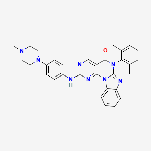 molecular formula C31H30N8O B1682952 Lck Inhibitor CAS No. 847950-09-8