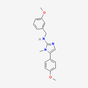 molecular formula Chemical Formula B1682957 N-(3-methoxybenzyl)-5-(4-methoxyphenyl)-1-methyl-1H-imidazol-2-amine CAS No. 827327-28-6