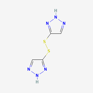molecular formula C4H4N6S2 B1682960 4,4'-DI(1,2,3-Triazolyl) disulfide hydrate CAS No. 6440-09-1