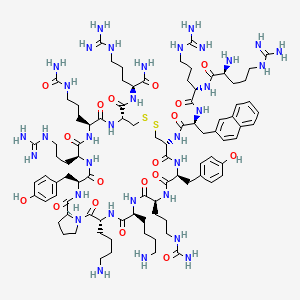 molecular formula C90H141N33O18S2 B1682971 TN14003 CAS No. 368874-31-1