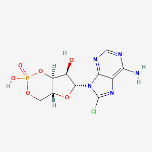 molecular formula C10H11ClN5O6P B1682973 C10H11ClN5O6P CAS No. 41941-56-4
