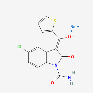 molecular formula C14H8ClN2NaO3S B1683003 Tenidap Sodium CAS No. 119784-94-0
