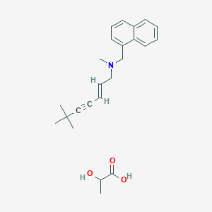 molecular formula C24H31NO3 B1683008 Terbinafine lactate CAS No. 335276-86-3