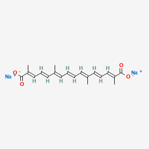molecular formula C20H22Na2O4 B1683013 Trans sodium crocetinate CAS No. 591230-99-8