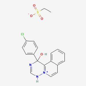 molecular formula C19H18ClN3O4S B1683014 Trazium esilate CAS No. 97110-59-3