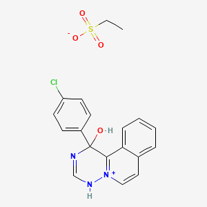 molecular formula C19H18ClN3O4S B1683014 Trazium Esilate CAS No. 97110-59-3