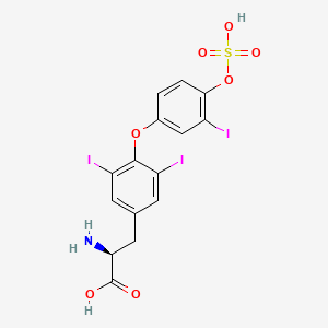 molecular formula C15H11I3NNaO7S B1683036 Triiodothyronine sulfate CAS No. 31135-55-4