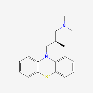 molecular formula C18H22N2S B1683039 Trimeprazine, (R)- CAS No. 2256-27-1
