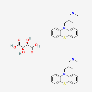 molecular formula C40H50N4O6S2 B1683040 Trimeprazine tartrate CAS No. 4330-99-8