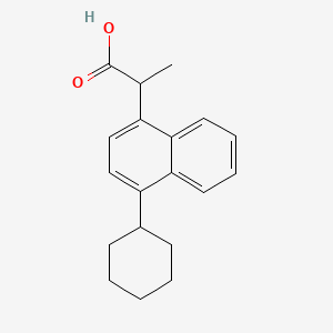 molecular formula C19H22O2 B1683043 Vedaprofen CAS No. 71109-09-6