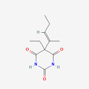 molecular formula C11H16N2O3 B1683051 Vinbarbital CAS No. 125-42-8