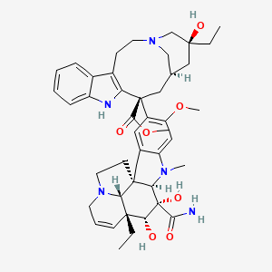 molecular formula C43H55N5O7 B1683056 Vindesine CAS No. 53643-48-4