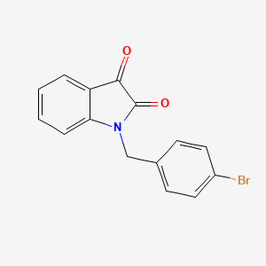 molecular formula C15H10BrNO2 B1683070 1-[(4-Bromophenyl)methyl]indole-2,3-dione CAS No. 79183-37-2