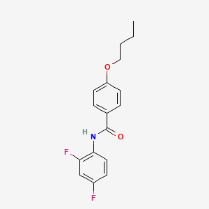 molecular formula C17H17F2NO2 B1683071 VU 0357121 CAS No. 433967-28-3