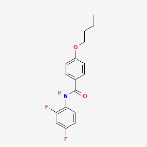 molecular formula C17H17F2NO2 B1683071 4-丁氧基-N-(2,4-二氟苯基)苯甲酰胺 CAS No. 433967-28-3