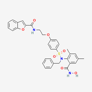 N-[2-[4-[[[2-[(Hydroxyamino)carbonyl]-4,6-dimethylphenyl](phenylmethyl)amino]sulfonyl]phenoxy]ethyl]-2-benzofurancarboxamide