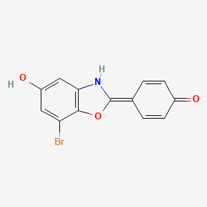 molecular formula C13H8BrNO3 B1683082 7-Bromo-2-(4-hydroxyphenyl)-1,3-benzoxazol-5-OL CAS No. 440122-66-7