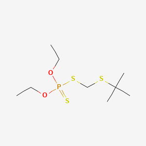 molecular formula C9H21O2PS3 B1683085 Terbufos CAS No. 13071-79-9