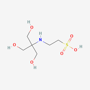 molecular formula C6H15NO6S B1683097 N-Tris(hydroxymethyl)methyl-2-aminoethanesulfonic acid CAS No. 7365-44-8