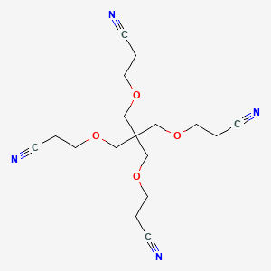 molecular formula C17H24N4O4 B1683105 Tetra(Cyanoethoxymethyl) Methane CAS No. 2465-91-0