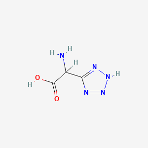 molecular formula C3H5N5O2 B1683113 (RS)-(Tetrazol-5-yl)glycine CAS No. 138199-51-6