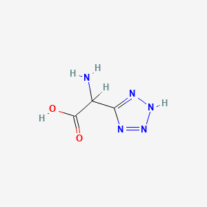 molecular formula C3H5N5O2 B1683113 (Tetrazol-5-yl)glycine CAS No. 138199-51-6