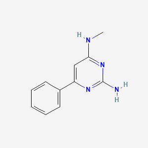 molecular formula C11H12N4 B1683122 N4-methyl-6-phenylpyrimidine-2,4-diamine CAS No. 55038-79-4