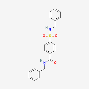 molecular formula C21H20N2O3S B1683123 N-benzyl-4-(benzylsulfamoyl)benzamide CAS No. 313520-94-4