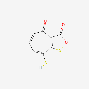 molecular formula C8H4O3S2 B1683134 Thiotropocin CAS No. 89550-93-6