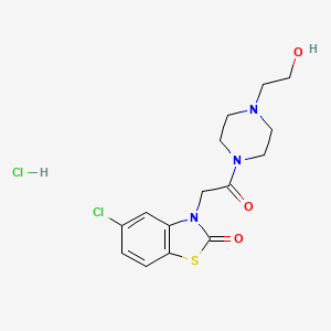 molecular formula C15H19Cl2N3O3S B1683148 Tiaramide Hydrochloride CAS No. 35941-71-0