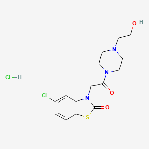 molecular formula C15H19Cl2N3O3S B1683148 Tiaramide hydrochloride CAS No. 35941-71-0