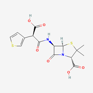 molecular formula C15H16N2O6S2 B1683155 替卡西林 CAS No. 34787-01-4