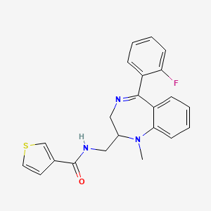 molecular formula C22H20FN3OS B1683160 Tifluadom CAS No. 83386-35-0