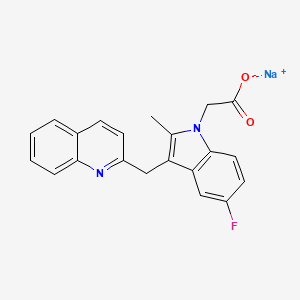 molecular formula C21H16FN2NaO2 B1683164 Timapiprant sodium 